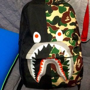 Bape camouflage backpack